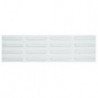 Bande de guidagecaoutchouc blanche