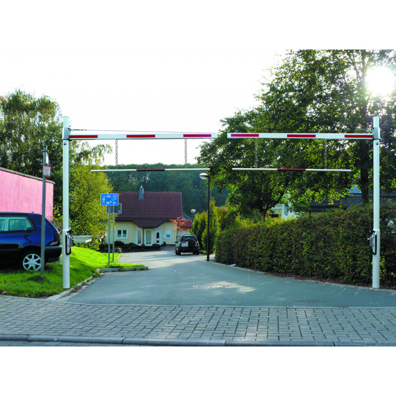 Portique limiteur de hauteur pivotant signalisation Portique limiteur de hauteur pivotant signalisation