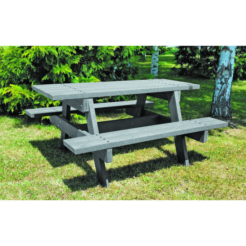 Table de pique nique recyclée Rubane aménagement extérieur