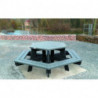 Table de pique-nique Frangula plastique recyclé