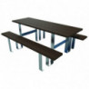 Table pique nique acier et recyclé Rosas aménagement extérieur