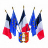Écusson porte-drapeaux alu signalisation