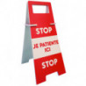 Chevalet panneau de sol Respect des distances technique