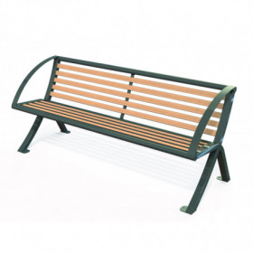 Banc public lames compact...
