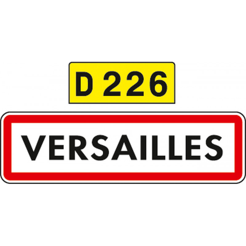 Panneau entrée ou sortie d'agglomération signalisation