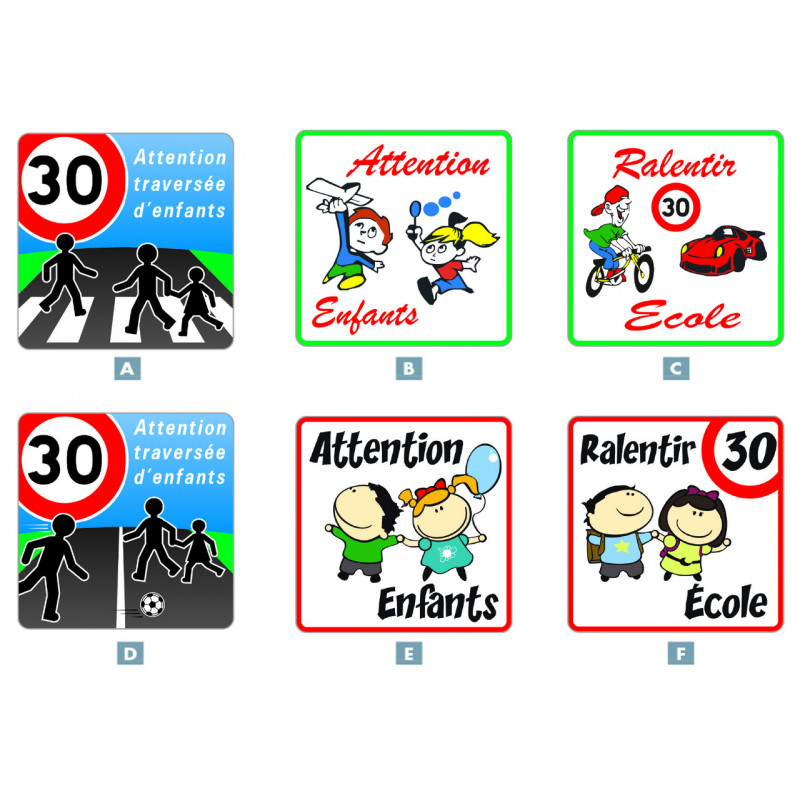 Panneaux de sécurité "Attention enfants"