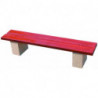 Banc béton aspect bois Kava aménagement extérieur