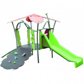 Toboggan et jeux de grimpe...