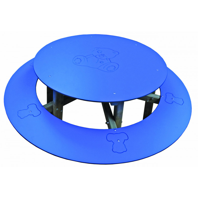 Table pique-nique ronde Bruno jeux et sports Table pique-nique ronde Bruno jeux et sports