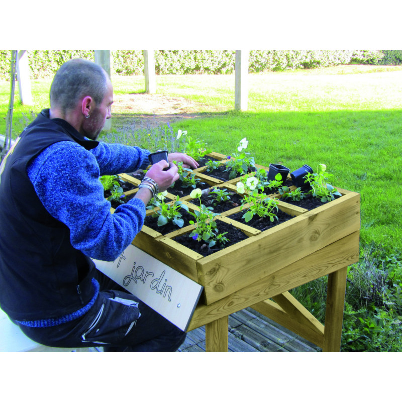 Carré potager en bois Petit jardin aménagement extérieur Carré potager en bois Petit jardin aménagement extérieur