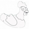 Avec figurines Poule