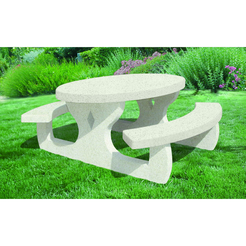 Table pique nique béton Parsi aménagement extérieur Table pique nique béton Parsi aménagement extérieur