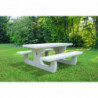Table pique nique béton Parsi aménagement extérieur