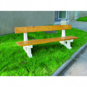 Banc béton et bois Fredo