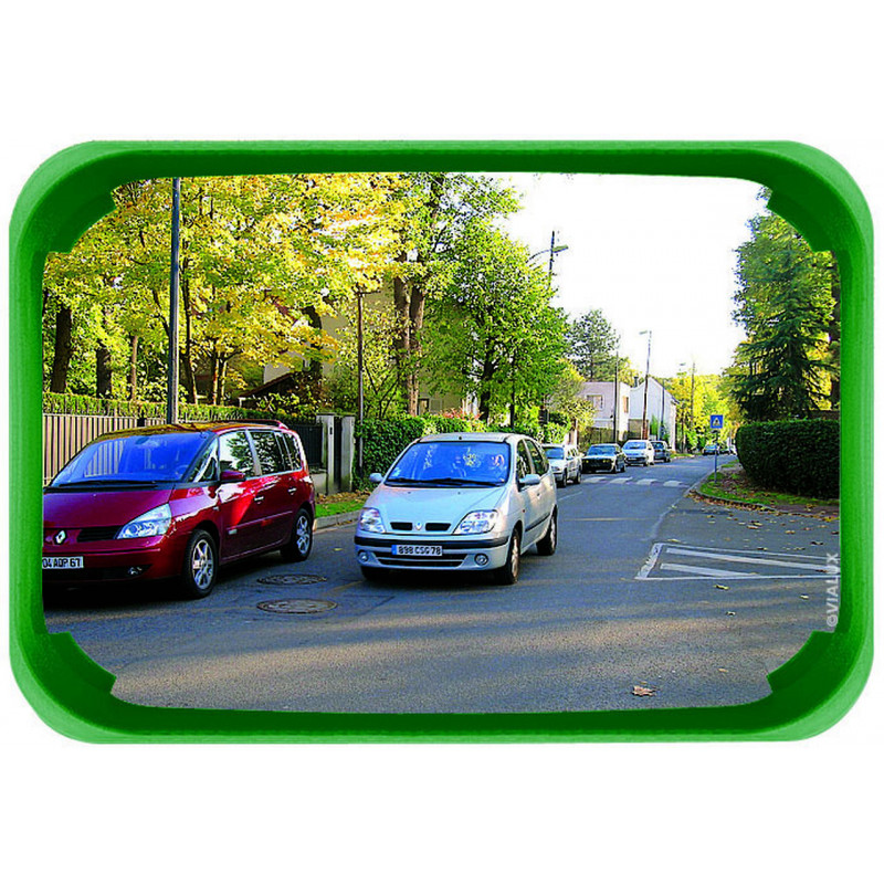 Miroir de sécurité multi-usages vert ou rouge signalisation Miroir de sécurité multi-usages vert ou rouge signalisation
