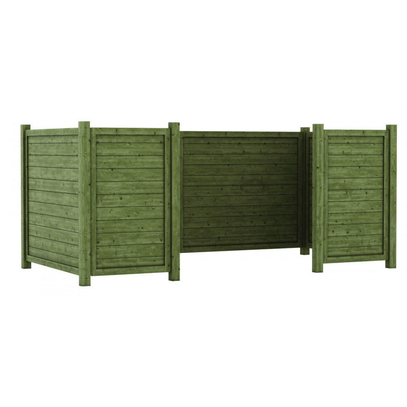 Cache-conteneurs en bois Simple aménagement extérieur Cache-conteneurs en bois Simple aménagement extérieur