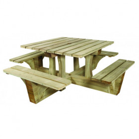 Table de pique nique carrée...