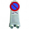 B6M12 : Panneau B6a1 Ø 450 mm + panonceau M6 + protection plexi A4.
