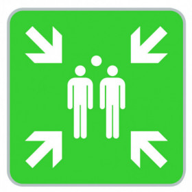 Panneau point de rassemblement
