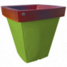 Pot de fleurs urbain carré Paquette aménagement extérieur