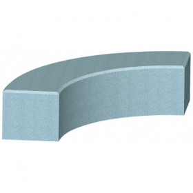 Banquette béton arrondie...