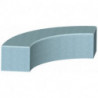 Banquette béton arrondie Letchi courbe aménagement extérieur