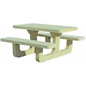 Table pique nique en béton...