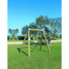 Portique bois Sherwood 1 ou 2 places jeux et sports