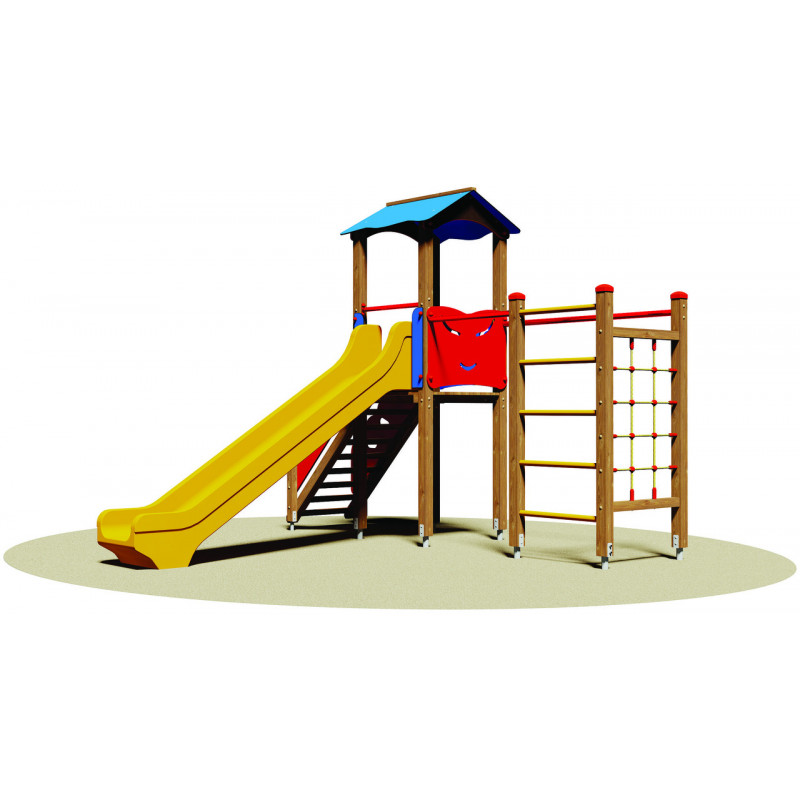 Jeu bois Village Toledo avec toboggan jeux et sports Jeu bois Village Toledo avec toboggan jeux et sports