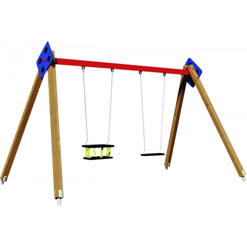 Portique bois Florida 1 ou 2 places jeux et sports Portique bois Florida 1 ou 2 places jeux et sports