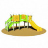 Toboggan Trobon avec passerelle jeux et sports