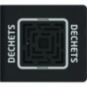Déchets + cendriergris RAL 9022