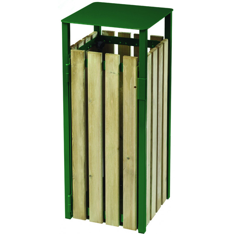 Poubelle extérieure lames bois Lande aménagement extérieur Poubelle extérieure lames bois Lande aménagement extérieur