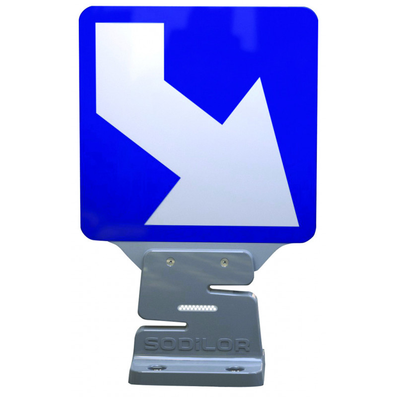 Fixation pour panneau autorelevable signalisation Fixation pour panneau autorelevable signalisation