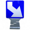 Fixation pour panneau autorelevable signalisation