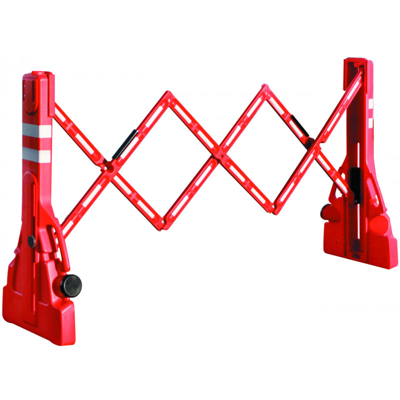 Barrière de chantier extensible signalisation Barrière de chantier extensible signalisation
