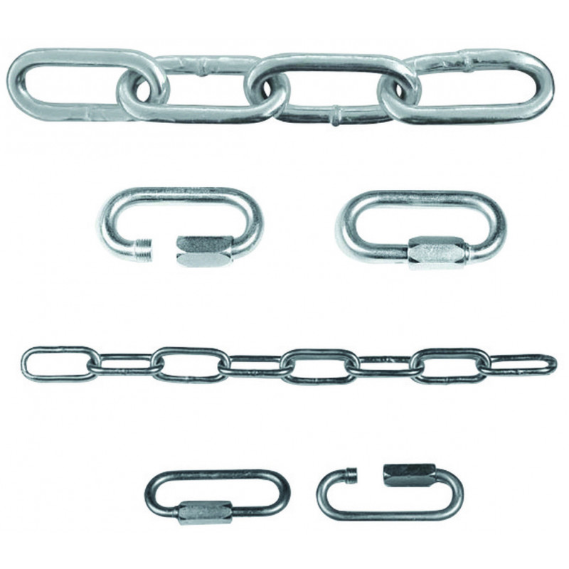 Chaîne et maillon pour potelet de voirie aménagement extérieur Chaîne et maillon pour potelet de voirie aménagement extérieur