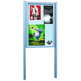 Vitrine sur poteau Claris