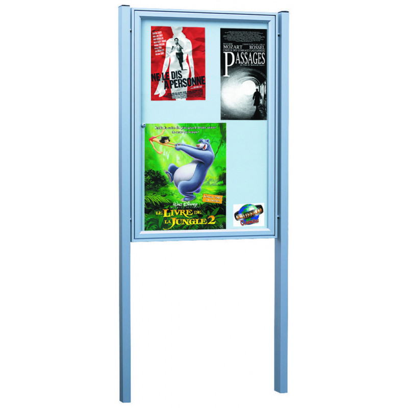 Vitrine sur poteau Claris communication Vitrine sur poteau Claris communication