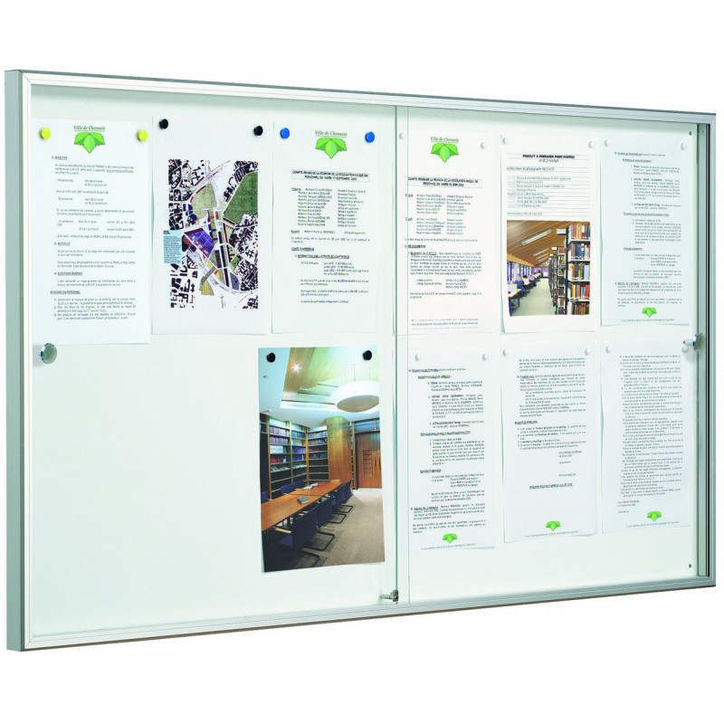 Vitrine portes coulissantes Auva communication Vitrine portes coulissantes Auva communication