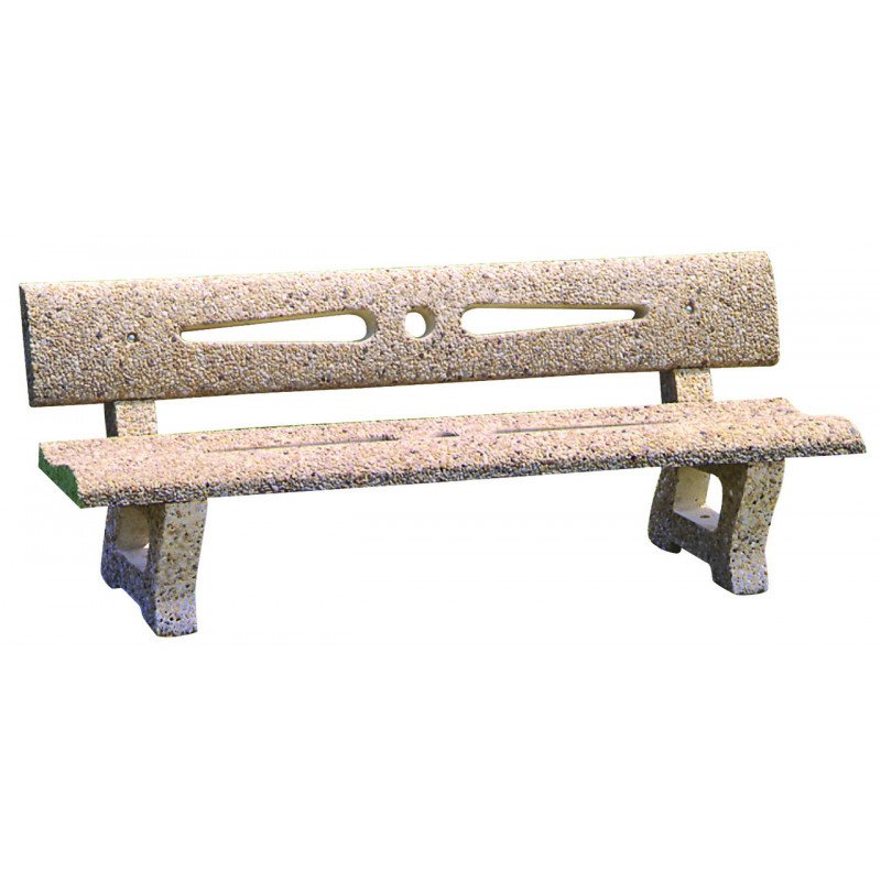 Banc en béton Peuplier aménagement extérieur