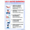 Signalétique adhésive gestes barrières technique