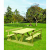 Table pique nique avec dossiers Mitella