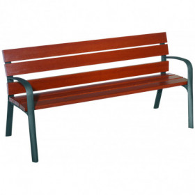 Banc de ville bois exotique...