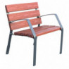Banc urbain lames recyclées Olumi