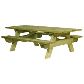 3 tables pique nique bois...
