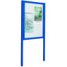 Kit poteau 40 x 60 mm pour vitrine Kit poteau 40 x 60 mm pour vitrine