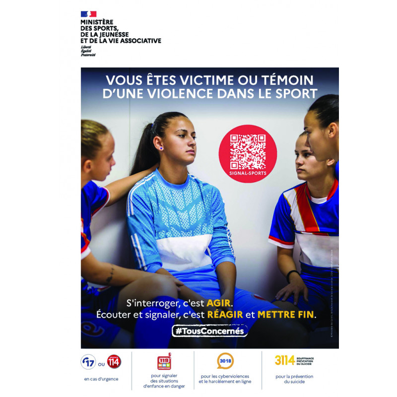 Panneau signalétique Violence dans le sport