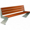 Banc acier et bois extérieur Damas aménagement extérieur