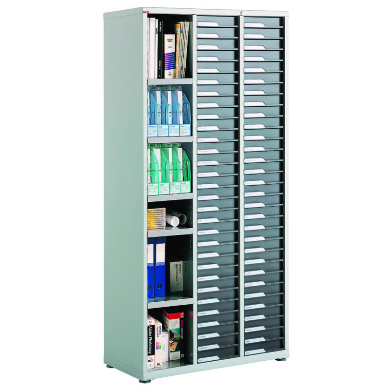 3 colonnes avec option serrure tiroirs e-clen